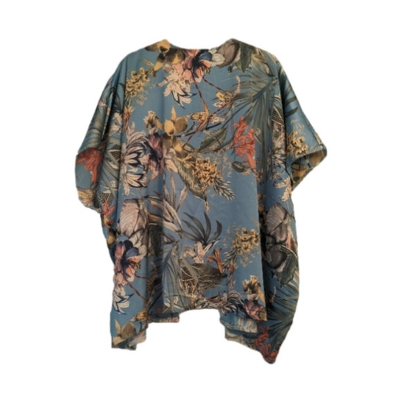 L.I.B Tropical Satin Kimono OS - Picture 4 of 4